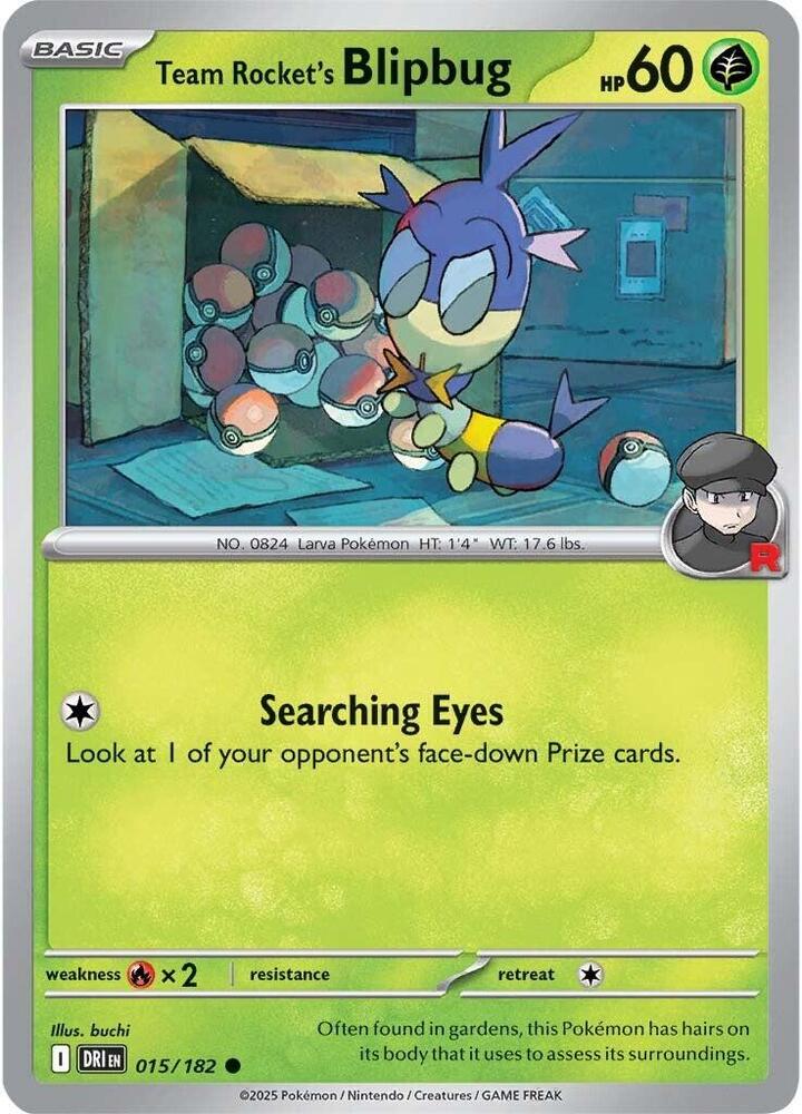 Team Rocket's Blipbug (015/182) Common (DRI)