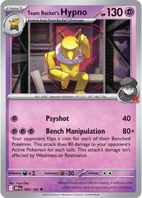 Catalog image | Team Rocket's Hypno - 080/182 - Destined Rivals | Destined Rivals | 080/182