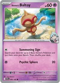 Catalog image | Steven's Baltoy - 083/182 - Destined Rivals | Destined Rivals | 083/182