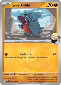 Catalog image | Cynthia's Gible - 102/182 - Destined Rivals | Destined Rivals | 102/182