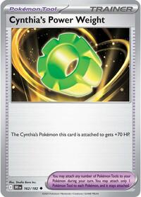 Catalog image | Cynthia's Power Weight - 162/182 - Destined Rivals | Destined Rivals | 162/182