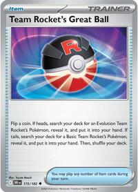 Catalog image | Team Rocket's Great Ball - 175/182 - Destined Rivals | Destined Rivals | 175/182