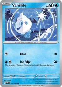 Catalog image | Vanillite - 027/086 - SV: White Flare | SV: White Flare | 027/086