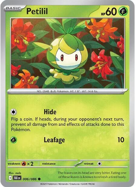 Petilil (006/086) Common (BLK) (Reverse Holofoil)