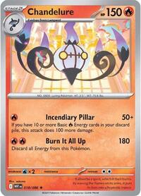 Catalog image | Chandelure - 018/086 - SV: White Flare | SV: White Flare | 018/086