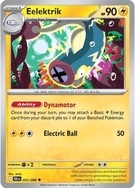 Eelektrik (031/086) Uncommon (BLK) (Reverse Holofoil)