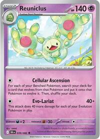 Catalog image | Reuniclus - 039/086 - SV: Black Bolt | SV: Black Bolt | 039/086