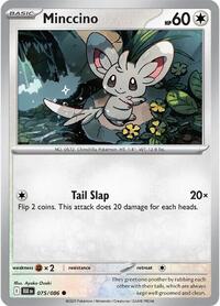 Catalog image | Minccino - 075/086 - SV: Black Bolt | SV: Black Bolt | 075/086