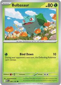 Catalog image | Bulbasaur - 001/132 - ME01: Mega Evolution | ME01: Mega Evolution | 001/132