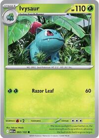 Catalog image | Ivysaur - 002/132 - ME01: Mega Evolution | ME01: Mega Evolution | 002/132