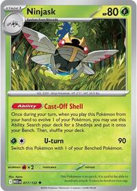 Catalog image | Ninjask - 017/132 - ME01: Mega Evolution | ME01: Mega Evolution | 017/132