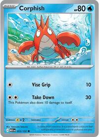 Catalog image | Corphish - 033/132 - ME01: Mega Evolution | ME01: Mega Evolution | 033/132
