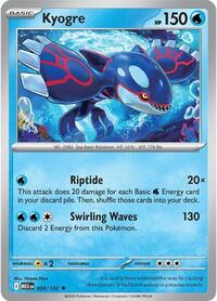 Catalog image | Kyogre - 034/132 - ME01: Mega Evolution | ME01: Mega Evolution | 034/132
