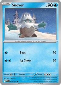 Catalog image | Snover - 035/132 - ME01: Mega Evolution | ME01: Mega Evolution | 035/132