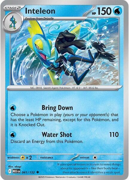 Inteleon (041/132) Uncommon (MEG) (Reverse Holofoil)
