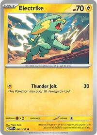 Catalog image | Electrike - 049/132 - ME01: Mega Evolution | ME01: Mega Evolution | 049/132