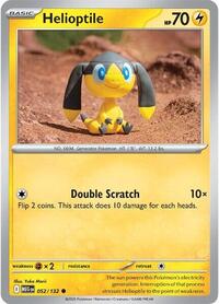 Catalog image | Helioptile - 052/132 - ME01: Mega Evolution | ME01: Mega Evolution | 052/132