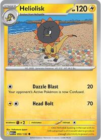 Catalog image | Heliolisk - 053/132 - ME01: Mega Evolution | ME01: Mega Evolution | 053/132