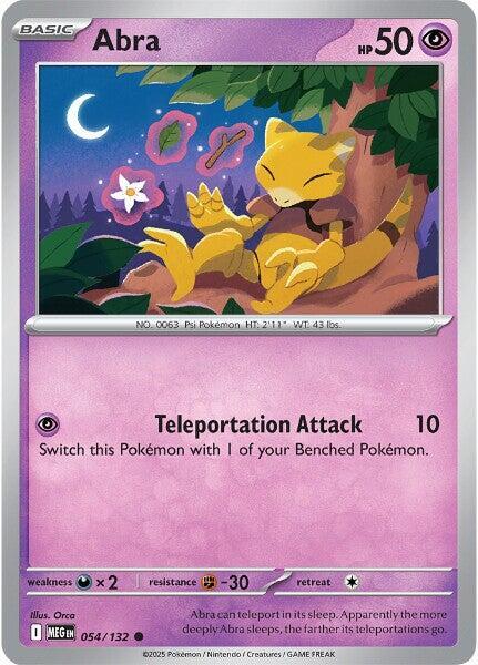 Abra (054/132) Common (MEG) (Reverse Holofoil)