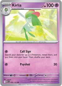 Catalog image | Kirlia - 059/132 - ME01: Mega Evolution | ME01: Mega Evolution | 059/132