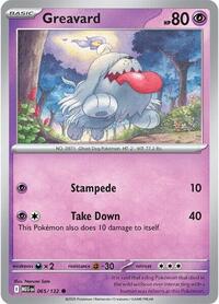 Catalog image | Greavard - 065/132 - ME01: Mega Evolution | ME01: Mega Evolution | 065/132