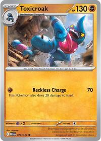 Catalog image | Toxicroak - 079/132 - ME01: Mega Evolution | ME01: Mega Evolution | 079/132