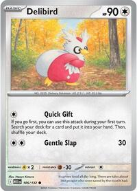 Catalog image | Delibird - 105/132 - ME01: Mega Evolution | ME01: Mega Evolution | 105/132