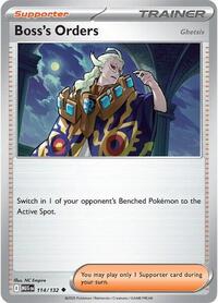 Catalog image | Boss's Orders [Ghetsis] - 114/132 - ME01: Mega Evolution | ME01: Mega Evolution | 114/132