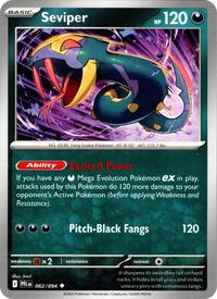 Catalog image | Seviper - 062/094 - ME02: Phantasmal Flames | ME02: Phantasmal Flames | 062/094