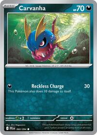 Catalog image | Carvanha - 060/094 - ME02: Phantasmal Flames | ME02: Phantasmal Flames | 060/094