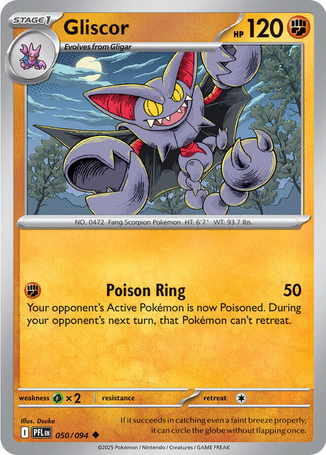 Gliscor (050/094) Uncommon (PFL) (Reverse Holofoil)