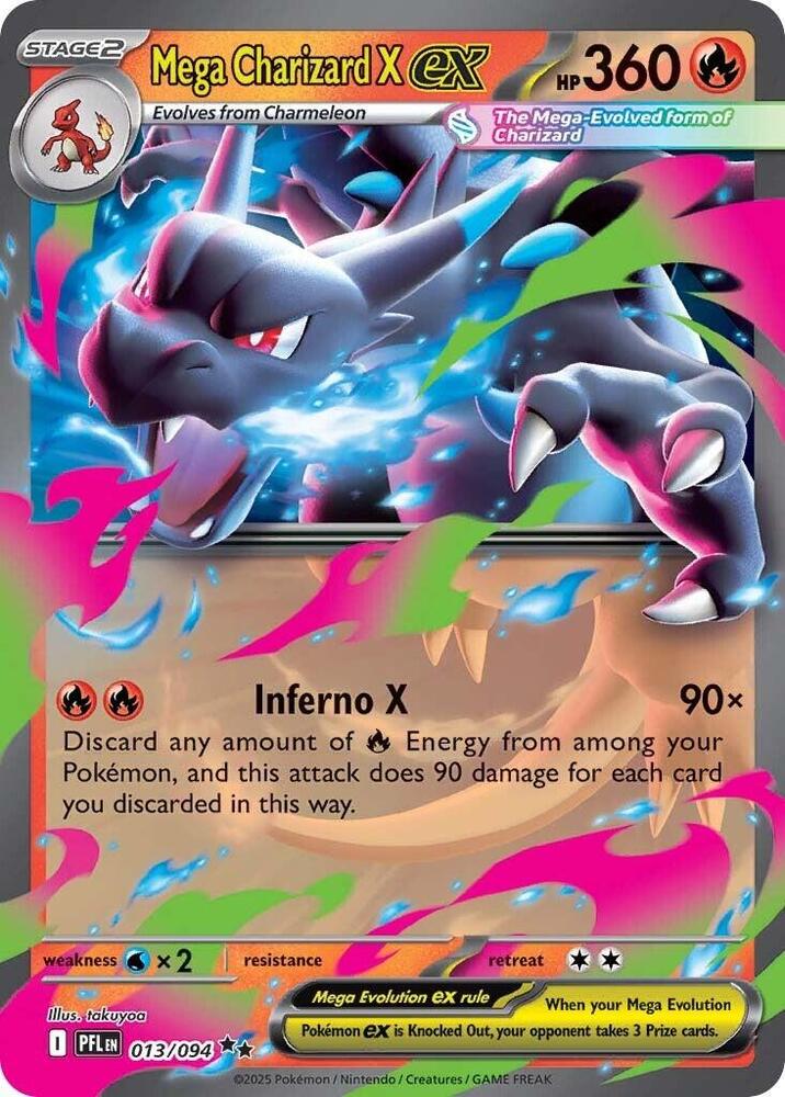 Mega Charizard X ex (013/094) Double Rare (PFL)