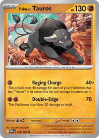 Catalog image | Paldean Tauros - 048/094 - ME02: Phantasmal Flames | ME02: Phantasmal Flames | 048/094