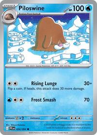 Catalog image | Piloswine - 024/094 - ME02: Phantasmal Flames | ME02: Phantasmal Flames | 024/094