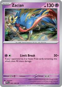 Catalog image | Zacian - 045/094 - ME02: Phantasmal Flames | ME02: Phantasmal Flames | 045/094