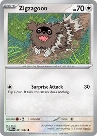 Catalog image | Zigzagoon - 081/094 - ME02: Phantasmal Flames | ME02: Phantasmal Flames | 081/094
