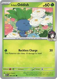 Catalog image | Erika's Oddish - 001/217 - ME: Ascended Heroes | ME: Ascended Heroes | 001/217