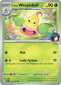 Catalog image | Erika's Weepinbell - 005/217 - ME: Ascended Heroes | ME: Ascended Heroes | 005/217