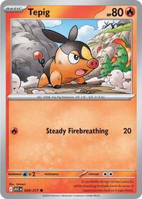 Catalog image | Tepig - 029/217 - ME: Ascended Heroes | ME: Ascended Heroes | 029/217