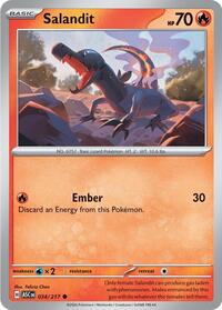 Catalog image | Salandit - 034/217 - ME: Ascended Heroes | ME: Ascended Heroes | 034/217