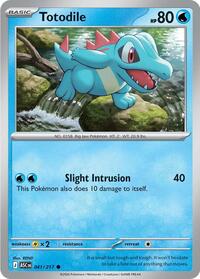 Catalog image | Totodile - 041/217 - ME: Ascended Heroes | ME: Ascended Heroes | 041/217