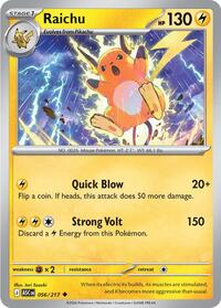 Catalog image | Raichu - 056/217 - ME: Ascended Heroes | ME: Ascended Heroes | 056/217