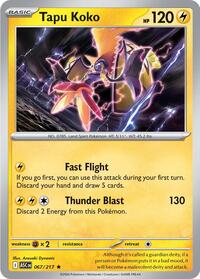 Catalog image | Tapu Koko - 067/217 - ME: Ascended Heroes | ME: Ascended Heroes | 067/217