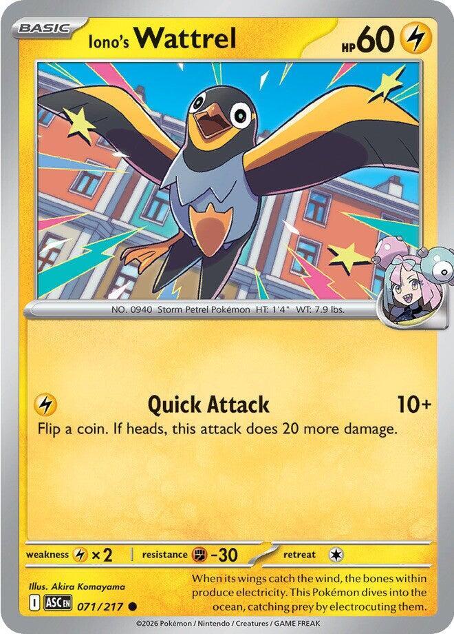 Iono's Wattrel (071/217) Common (ASC)