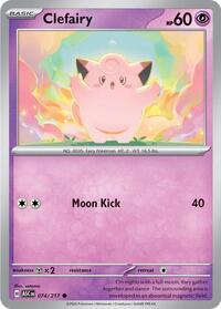Catalog image | Clefairy - 074/217 - ME: Ascended Heroes | ME: Ascended Heroes | 074/217