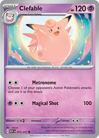 Catalog image | Clefable - 075/217 - ME: Ascended Heroes | ME: Ascended Heroes | 075/217