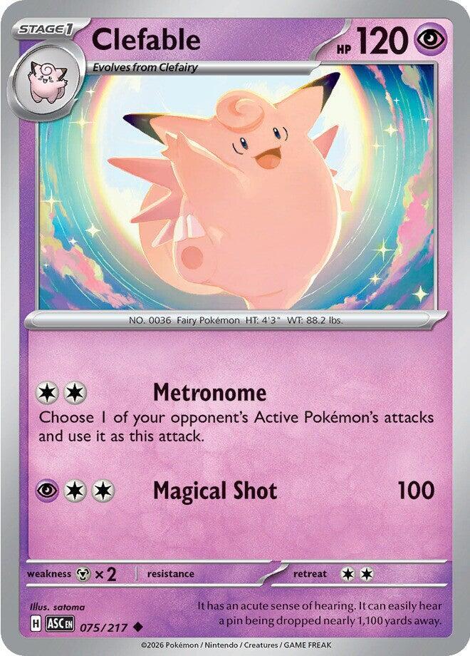 Clefable (075/217) Uncommon (ASC)