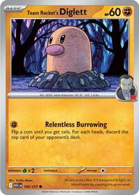 Catalog image | Team Rocket's Diglett - 100/217 - ME: Ascended Heroes | ME: Ascended Heroes | 100/217