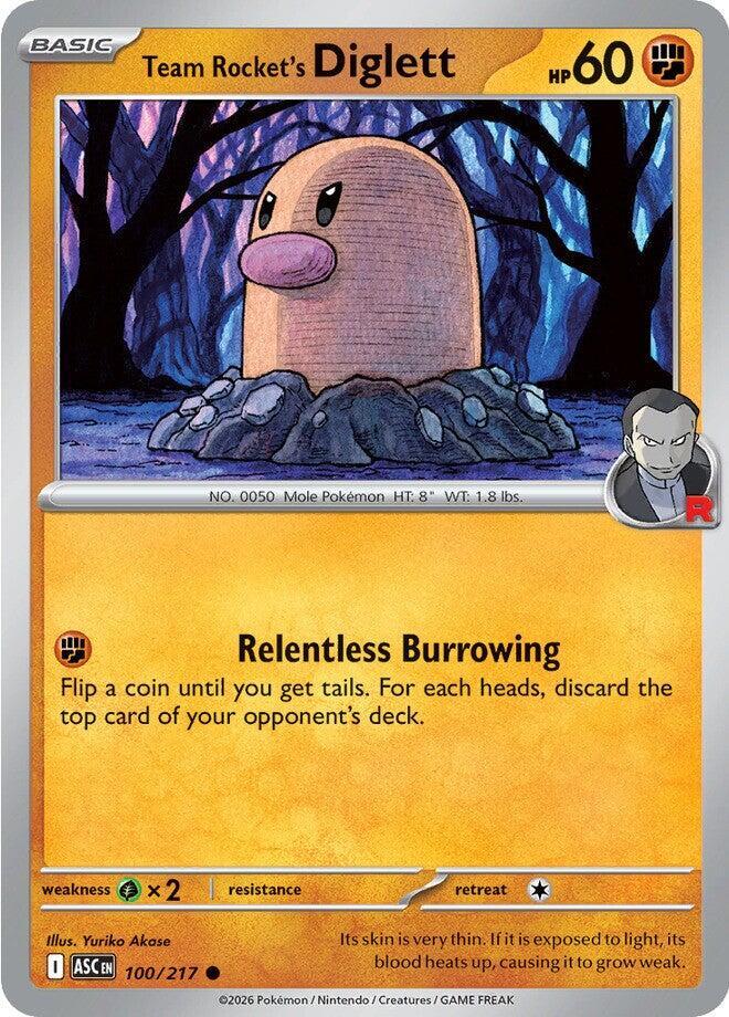 Team Rocket's Diglett (100/217) Common (ASC)