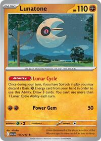 Catalog image | Lunatone - 105/217 - ME: Ascended Heroes | ME: Ascended Heroes | 105/217